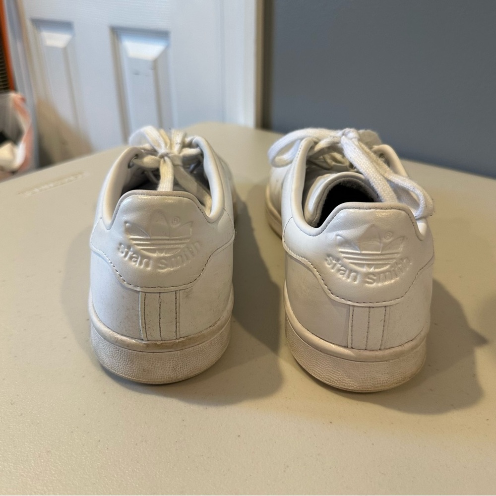 adidas Originals Stan Smith Leather Sneaker in All White - Picture 3 of 7